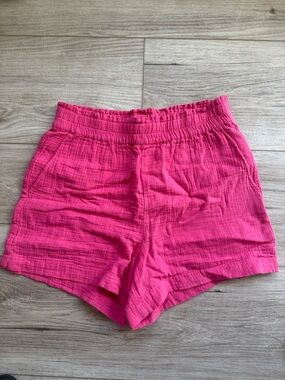 Rails Hot Pink High Waist Casual Shorts